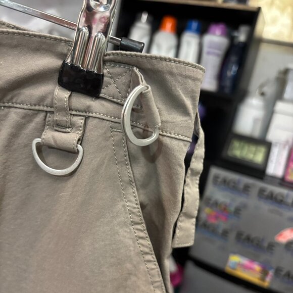 Adora Los Angeles Low-Rise Straight Cargo Pants- Khaki Tannish Olive- Size Small - Picture 4 of 15